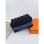 HERM Bride-a-Brac Large Case in Black Canvas with Zigzag Motifs - Image 3