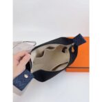 HERM Bride-a-Brac Large Case in Black Canvas with Zigzag Motifs - Image 7