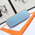 HERM Medium Bolide Travel Case In Blue Lin Cotton - Image 4