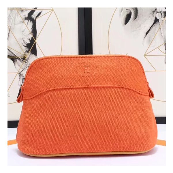 hbtc26coor_1800x1800_76361d29-2bb1-4530-a078-59a955a598c7.jpg HERM Medium Bolide Travel Case In Orange Cotton - Image 1