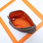 HERM Medium Bolide Travel Case In Taupe Cotton - Image 6