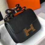 HERM Black Constance MM 24cm   Bag
