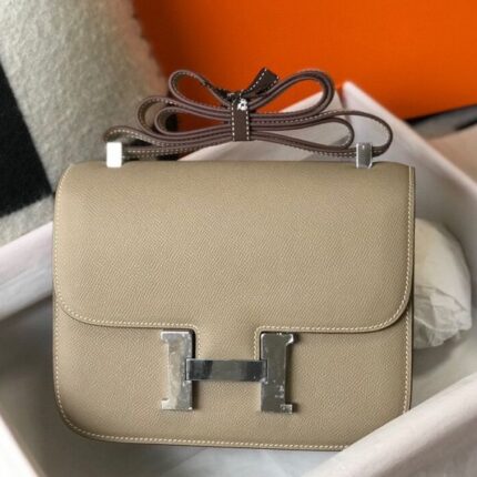 HERM Grey Constance MM 24cm   Bag