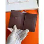 HERM MC Euclide Card Holder in Bordeaux Shiny Alligator Leather - Image 2