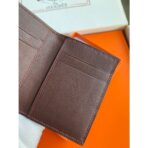 HERM MC Euclide Card Holder in Bordeaux Shiny Alligator Leather - Image 3