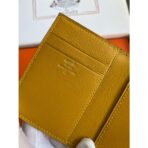 HERM MC Euclide Card Holder in Jaune Ambre Shiny Alligator Leather - Image 3
