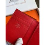 HERM MC Euclide Card Holder in Red Shiny Alligator Leather - Image 3
