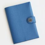 HERM R.M.S Passport Holder in Blue France Evercolor