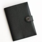 HERM R.M.S Passport Holder in Black Evercolor