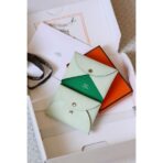 HERM Calvi Duo Verso Card Holder in Vert Fizz Mysore Goatskin - Image 2
