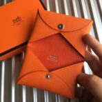 HERM Calvi Card Holder In Orange - Image 5