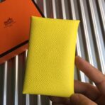 HERM Calvi Card Holder In Yellow - Image 5