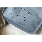 HERM Evelyne III 29 PM Bag In Blue Lin - Image 3