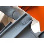 HERM Evelyne III 29 PM Bag In Blue Lin - Image 5