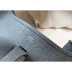 HERM Evelyne III 29 PM Bag In Blue Lin - Image 7