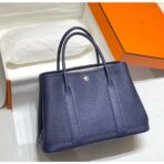 HERM Garden Party 30 Bag In Blue Saphir Taurillon - Image 2