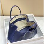 HERM Garden Party 30 Bag In Blue Saphir Taurillon - Image 9