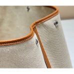 HERM Garden Party 36cm Bag in Toile and Gold - Image 7