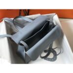 HERM Halzan 31cm Bag In Blue Lin - Image 8