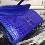 HERM Jige Elan 29 Clutch In Blue Electric Embossed crocodile - Image 8