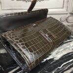 HERM Jige Elan 29 Clutch In Chocolate Embossed crocodile - Image 7