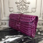 HERM Jige Elan 29 Clutch In Fuchsia Embossed crocodile - Image 2
