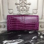 HERM Jige Elan 29 Clutch In Fuchsia Embossed crocodile - Image 3
