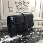 HERM Jige Elan 29 Clutch In Black Embossed crocodile - Image 2