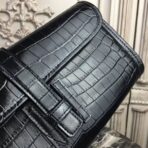 HERM Jige Elan 29 Clutch In Black Embossed crocodile - Image 4