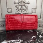 HERM Jige Elan 29 Clutch In Red Embossed crocodile - Image 3