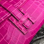 HERM Jige Elan 29 Clutch In Rose Red Embossed crocodile - Image 4
