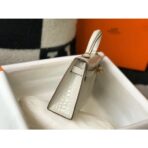 HERM Kelly Mini II Bag In Beton Embossed Crocodile - Image 3