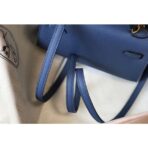 HERM Kelly Mini II Bag In Blue Agate   GHW - Image 3