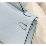 HERM Kelly Mini II Bag In Blue Brume   PHW - Image 5