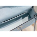 HERM Kelly Mini II Bag In Blue Brume   PHW - Image 9