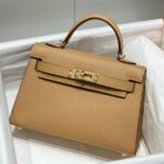 HERM Kelly Mini II Bag In Chai   GHW - Image 9