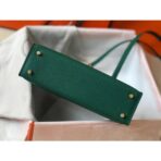 HERM Kelly Mini II Bag In Vert Vertigo   GHW - Image 6