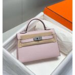 HERM Kelly Mini II Bag In Mauve Pale   PHW - Image 2