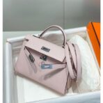 HERM Kelly Mini II Bag In Mauve Pale   PHW - Image 4