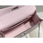 HERM Kelly Mini II Bag In Mauve Pale   PHW - Image 9
