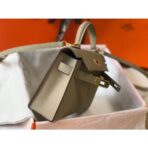 HERM Kelly Mini II Bag In Gris Tourterelle   GHW - Image 3