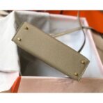 HERM Kelly Mini II Bag In Gris Tourterelle   GHW - Image 4