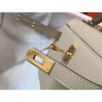 HERM Kelly Mini II Bag In Gris Tourterelle   GHW - Image 6