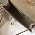 HERM Kelly Mini II Bag In Gris Tourterelle   GHW - Image 8