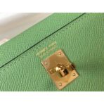 HERM Kelly Mini II Bag In Vert Criquet   GHW - Image 6
