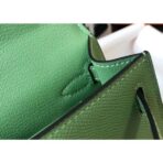 HERM Kelly Mini II Bag In Vert Criquet   GHW - Image 7