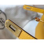 HERM Kelly Mini II Bag In Yellow   GHW - Image 5
