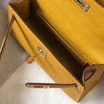HERM Kelly Mini II Bag In Yellow   GHW - Image 8
