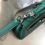 HERM Kelly 20cm Bag In Vert Vertigo   PHW - Image 4