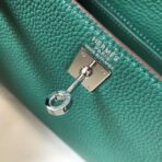HERM Kelly 20cm Bag In Vert Vertigo   PHW - Image 6
